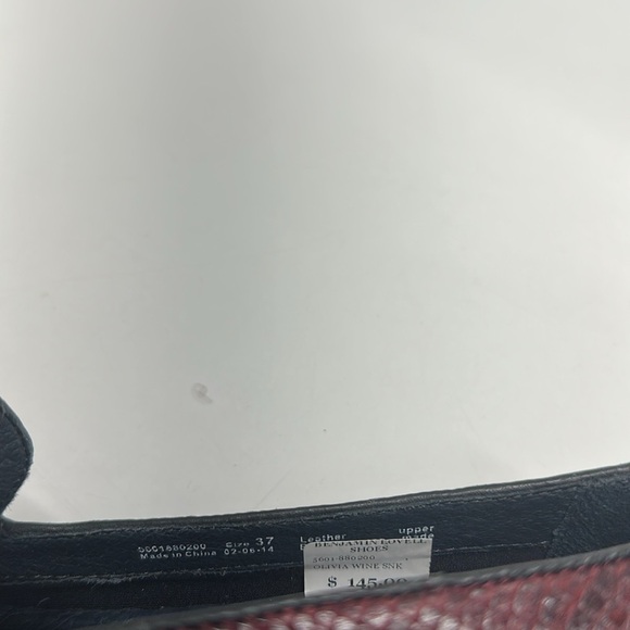 Dansko Olivia Loafers Slip On Comfort Shoes Leather Snakeskin Red Size 37 US 7 - Picture 8 of 12